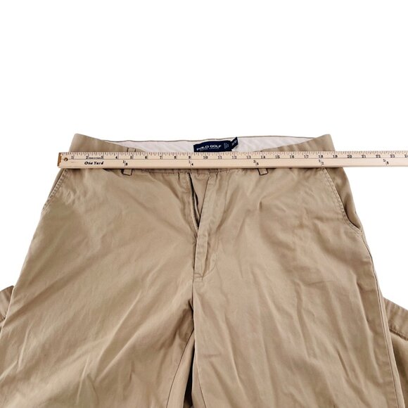 Polo Golf Ralph Lauren Khaki Pants 36x32 100% Cotton Men's Casual Trousers - Picture 4 of 7